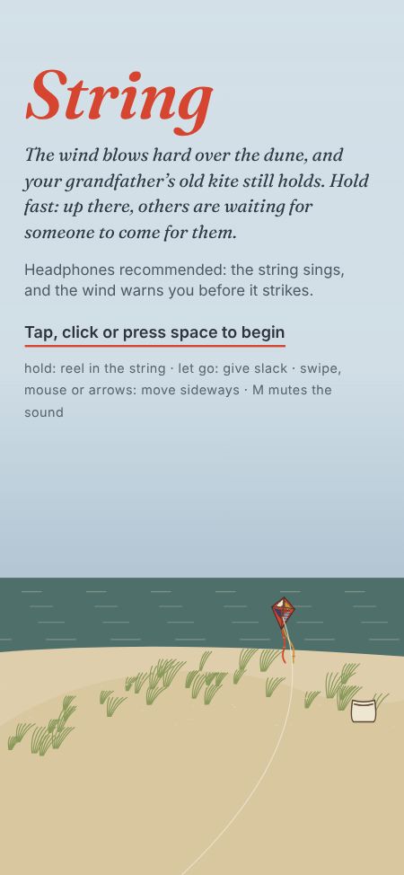 String: the title screen